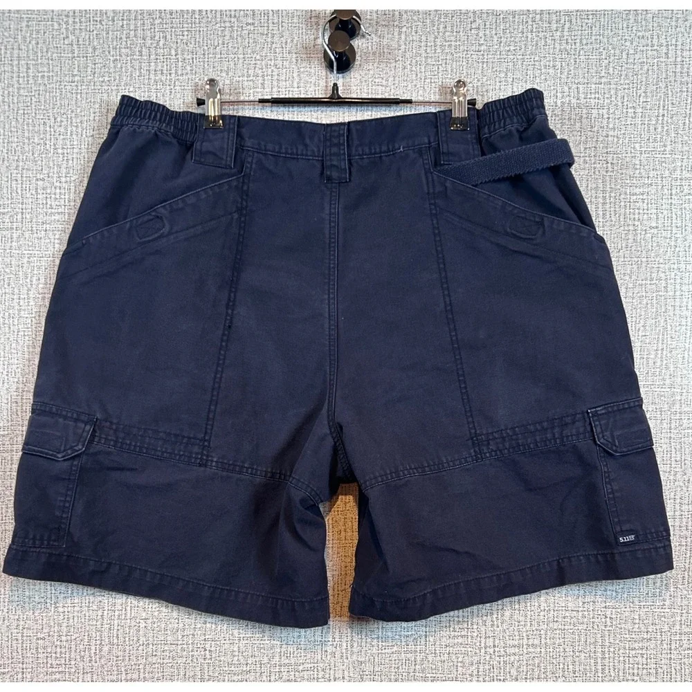 5.11 Tactical Ridge Mens Navy Blue Cotton Cargo Shorts‎ Size 42 Gorpcore Hiking